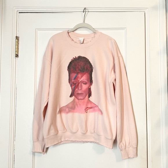 MADEWORN David Bowie Crewneck Sweatshirt, Size S - Picture 4 of 7